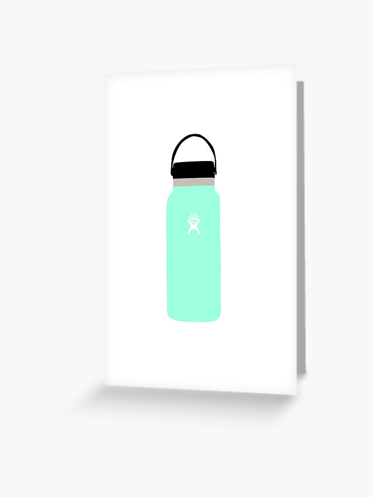 Teal/Turquoise Hydro Flask Greeting Card for Sale by laylacreates