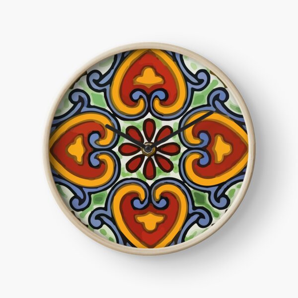 Artikel-Vorschau von Blumenfliese Talavera gelbe Herzen mexikanische authentische Dekoration, designt und verkauft von T-Mex.