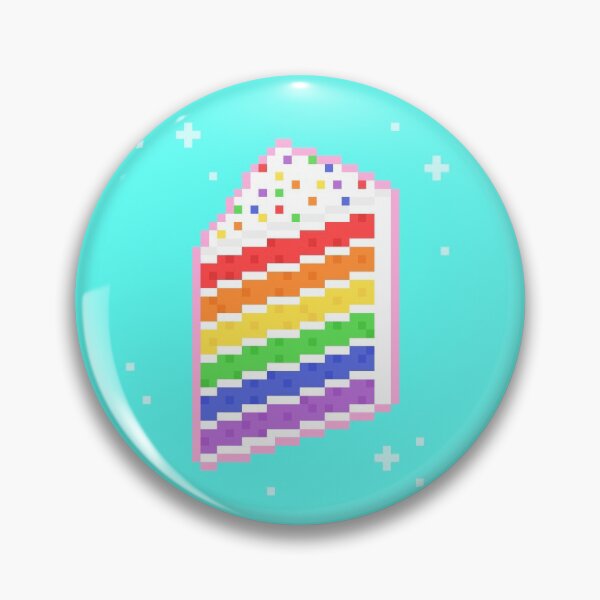 Artikelvorschau, Pixelkunst Regenbogenkuchen entworfen und verkauft von Nayala-Art.