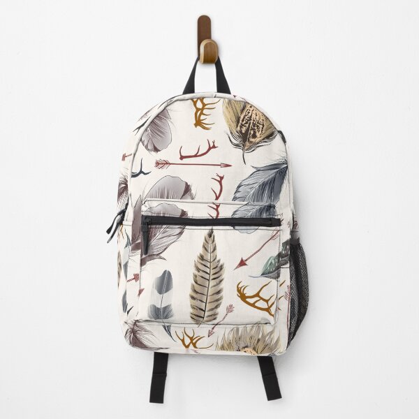 Item preview, Boho Feathers Arrows and Antlers Pattern designed and sold by Jennifer Church.