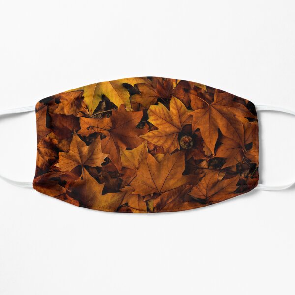 autumn leaf fall Flat Mask