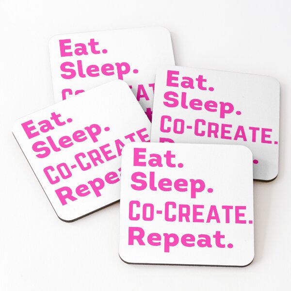 Item preview, Pink Eat Sleep Co-Create Repeat - Law of Attraction designed and sold by LoA-Lady.