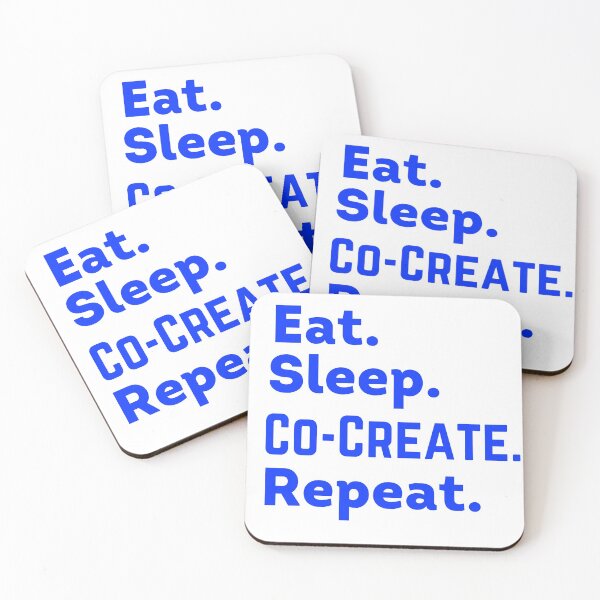 Item preview, Blue Eat Sleep Co-Create Repeat - Law of Attraction designed and sold by LoA-Lady.