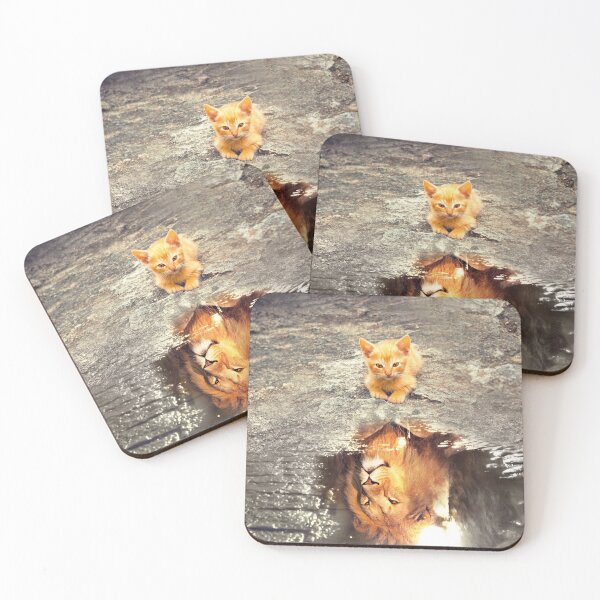Item preview, Cat vs Lion designed and sold by PrintedLemon.