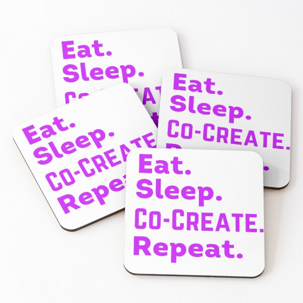 Item preview, Purple Eat Sleep Co-Create Repeat - Law of Attraction designed and sold by LoA-Lady.