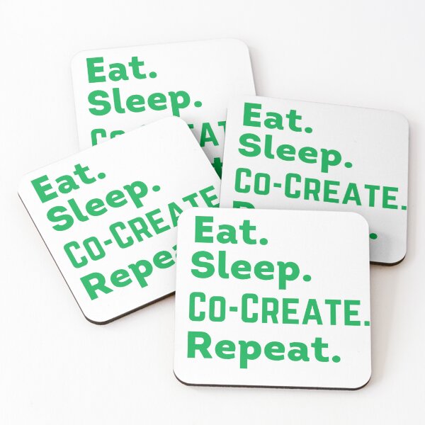 Item preview, Green Eat Sleep Co-Create Repeat - Law of Attraction designed and sold by LoA-Lady.