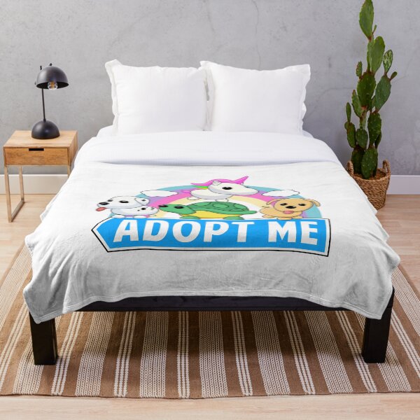 Cute animal adopt Throw Blanket