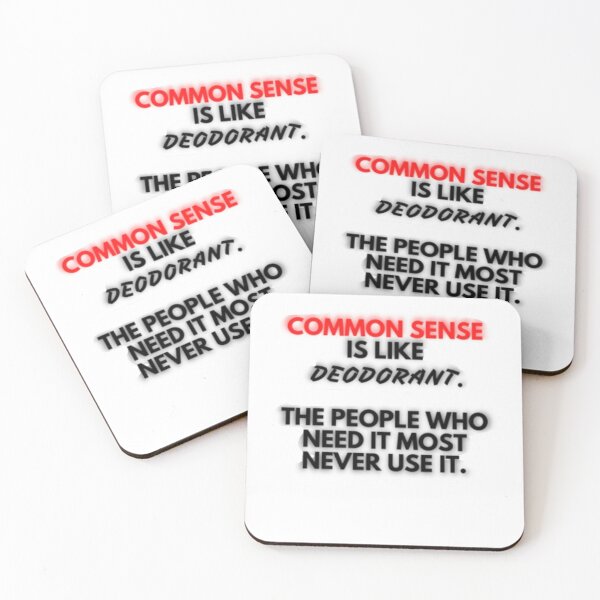 Item preview, Common sense quotes shirts| pin buttons| goodies designed and sold by EasyStreet Fashion.