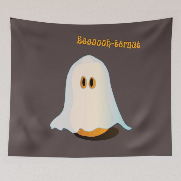 Item preview, "Boooooh-turnut" butternut pumpkin disguised as a ghost designed and sold by Joie-et-Poesie.