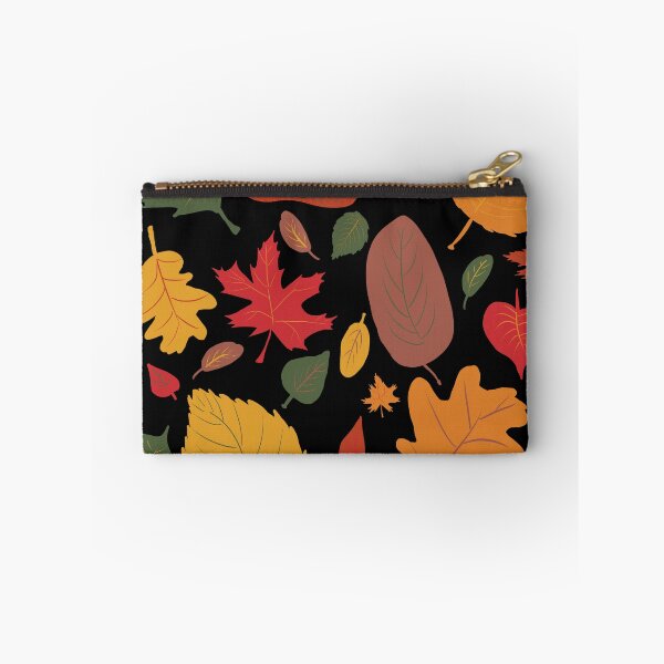 Item preview, Autumn Leaves on a Black Background designed and sold by ArtbyLinnea.