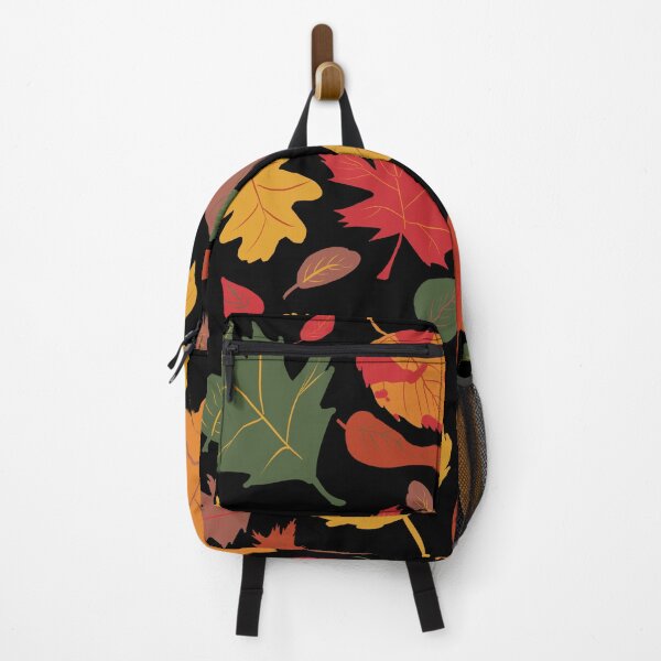 Item preview, Autumn Leaves on a Black Background designed and sold by ArtbyLinnea.