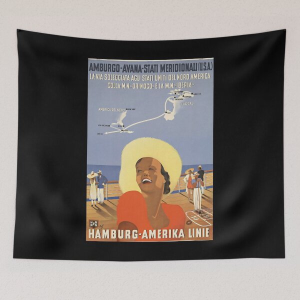 Item preview, Hamburg Amerika Linie retro poster designed and sold by CorasPosters.