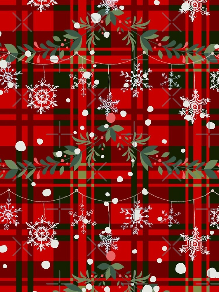 Christmas Snowflake Tartan by Rumrabbit82