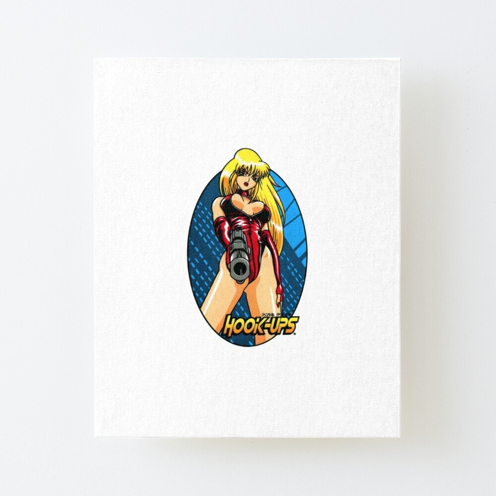 Vintage Anime Girl Hook Ups Sticker for Sale by ArchivedStore