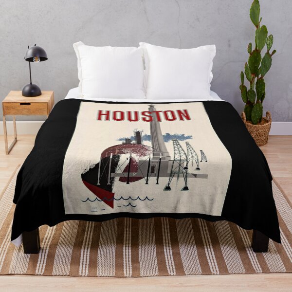 Item preview, Houston retro poster designed and sold by CorasPosters.
