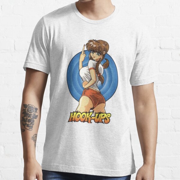 Vintage Anime Girl Hook Ups Essential T-Shirt for Sale by