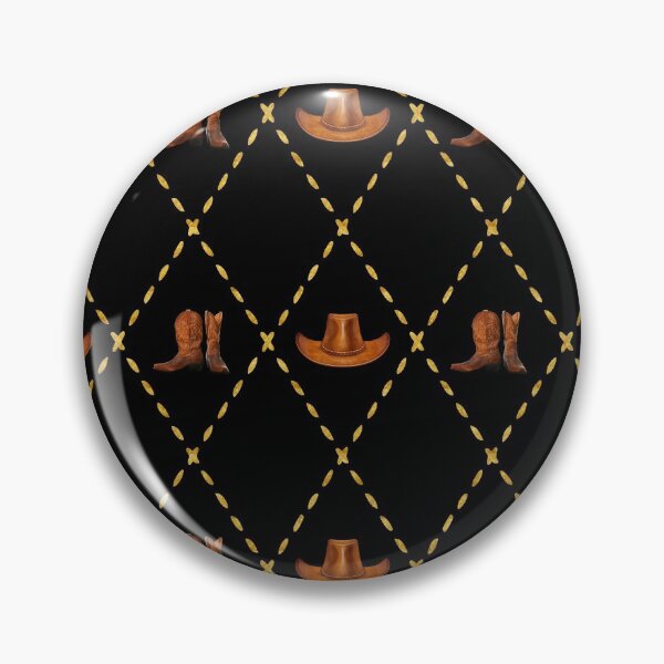 Item preview, Cowboy Boot Hat Gold Diamond Stitch Design designed and sold by Autographix.