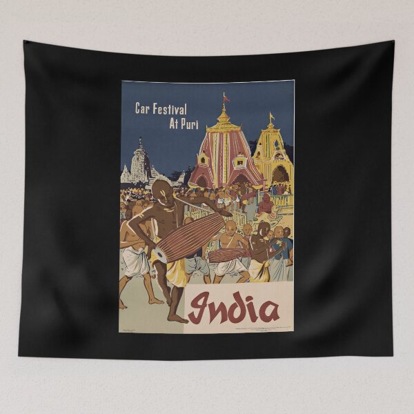 Item preview, Puri Car Festival retro poster designed and sold by CorasPosters.