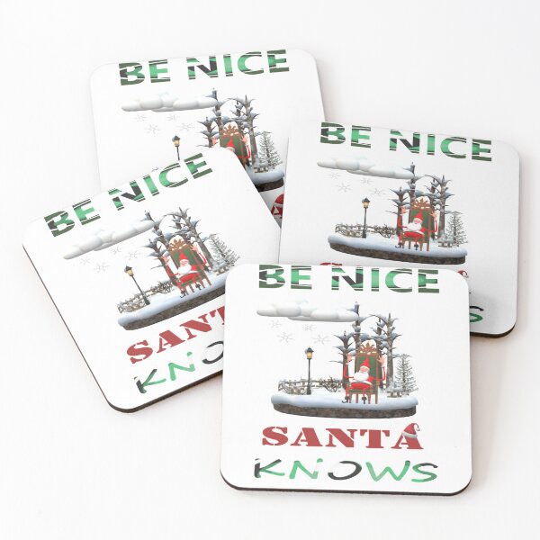 Item preview, Happy Santa -Be Nice Santa Knows designed and sold by TeesFashion.