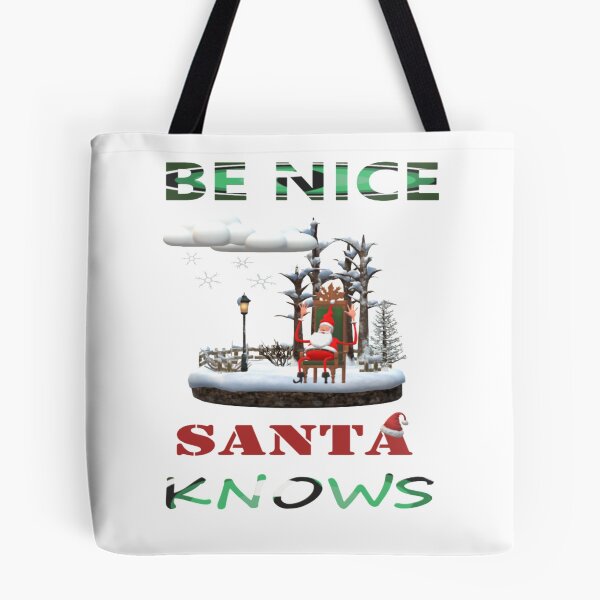 Item preview, Happy Santa -Be Nice Santa Knows designed and sold by TeesFashion.