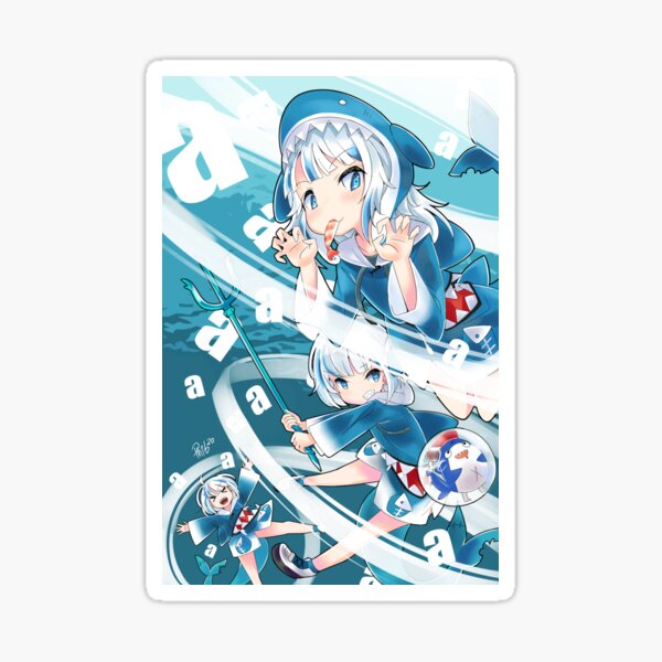 Item preview, Hololive - Gura nado Poster 11x17" designed and sold by Phib.