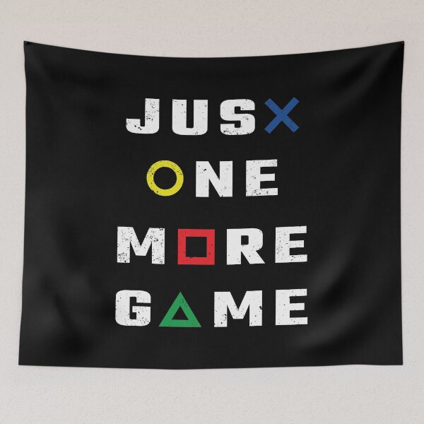 Item preview, Just One More Game With Playstation Button Symbol designed and sold by LotusBlue77.