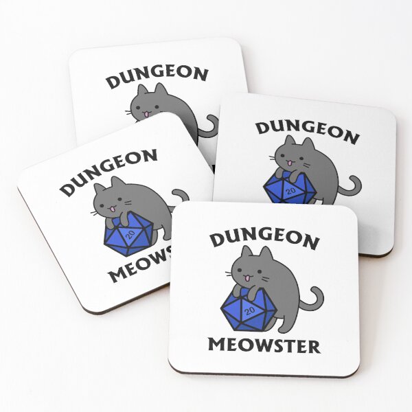 Item preview, Dungeon Meowster - DnD Dungeon Master Cat with D20 designed and sold by Cute N' Nerdy Shop.