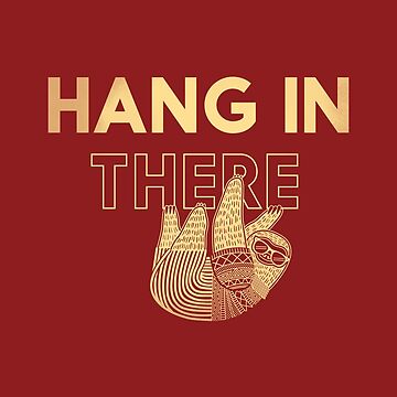 Artwork thumbnail, Hang in There- yellow print by meganpalmer