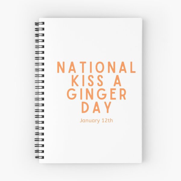 Item preview, January 12th is National Kiss a Ginger Day designed and sold by Lisa Lucero.