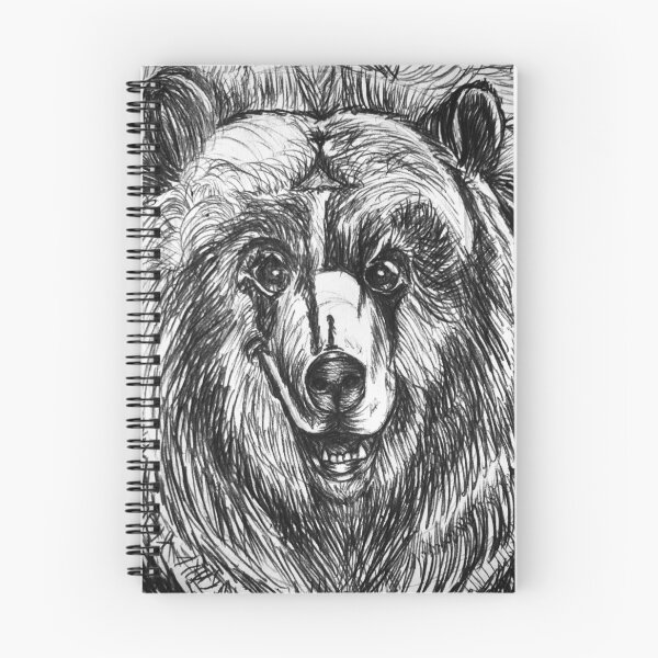 Item preview, Grizzly bear inktober bulky designed and sold by Muaevanna.