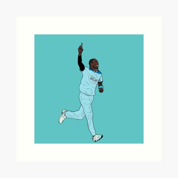 Vista previa del artículo con la obra «Jofra Archer», diseñado y vendido por PiscesVibes.