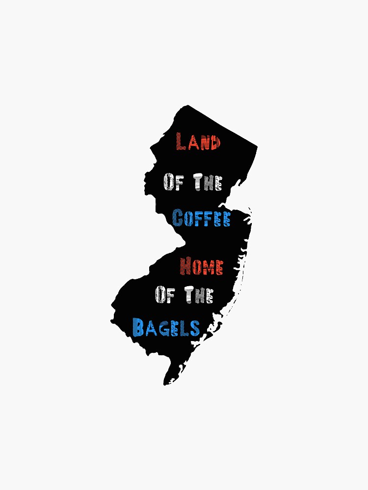 "NJLand Of the Free Home of the Brave" Sticker for Sale by abianc