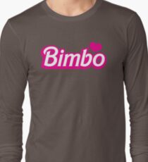 Bimbo in cute little dolly doll font Long Sleeve T-Shirt