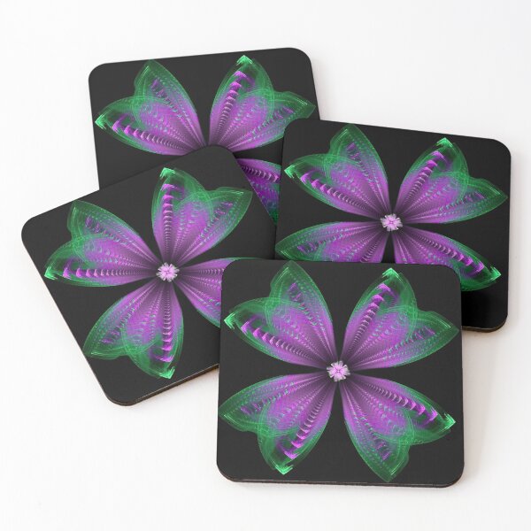 Item preview, Fractal Flower, Purple and Green designed and sold by IssyDesigns.