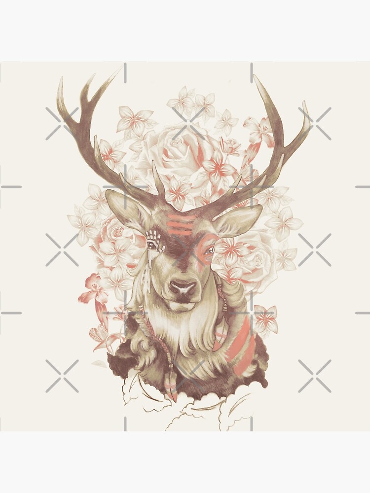 Thumbnail 2 of 2, Tote Bag, Stag of my Dreams designed and sold by meganpalmer.