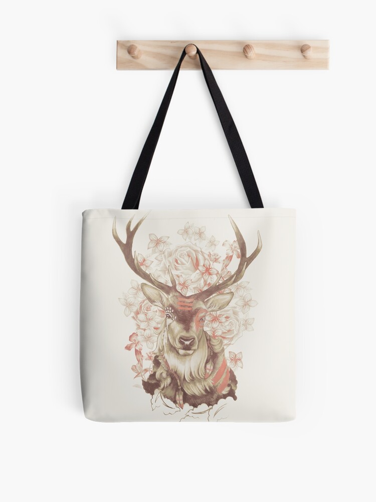 Thumbnail 1 of 2, Tote Bag, Stag of my Dreams designed and sold by meganpalmer.