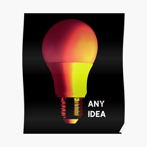 Light Bulb Posters Redbubble - lightbulb roblox