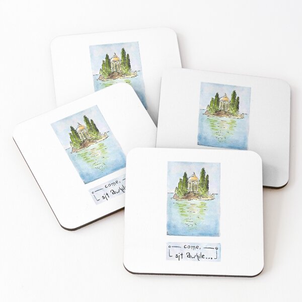 Item preview, Sit Awhile Peaceful Island - Watercolor designed and sold by tymonardo.