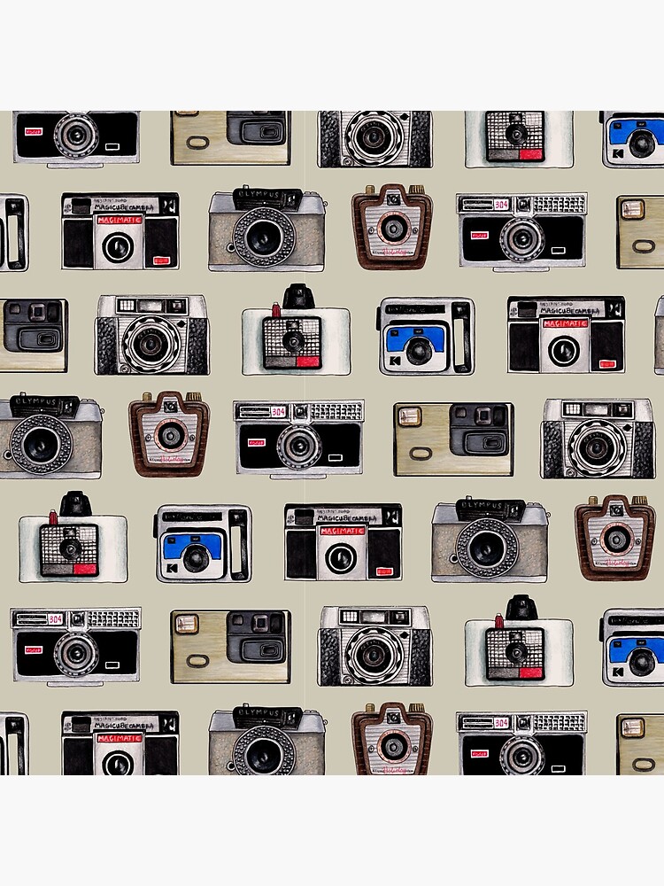 Vintage Cameras - Photography Pattern by somecallmebeth