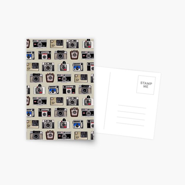 Vintage Cameras - Photography Pattern Postcard