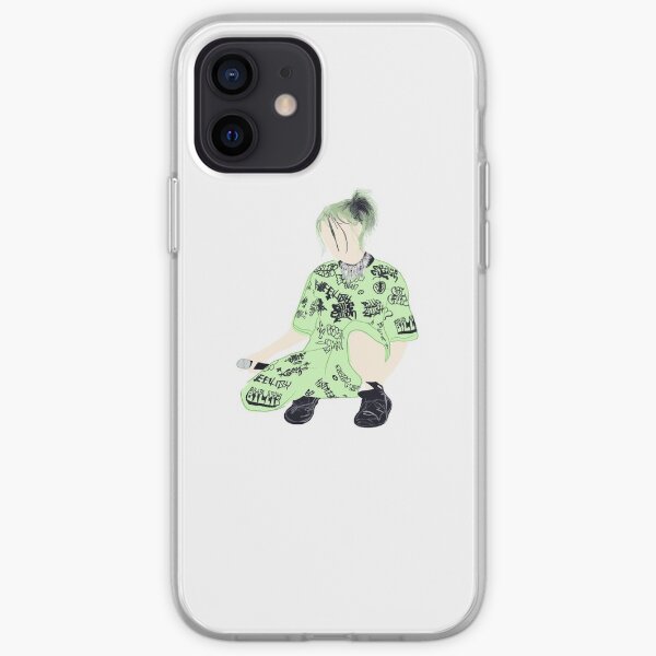 Billie Eilish green sticker iPhone Soft Case