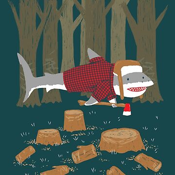 Artwork thumbnail, LumberJack Shark by nickv47