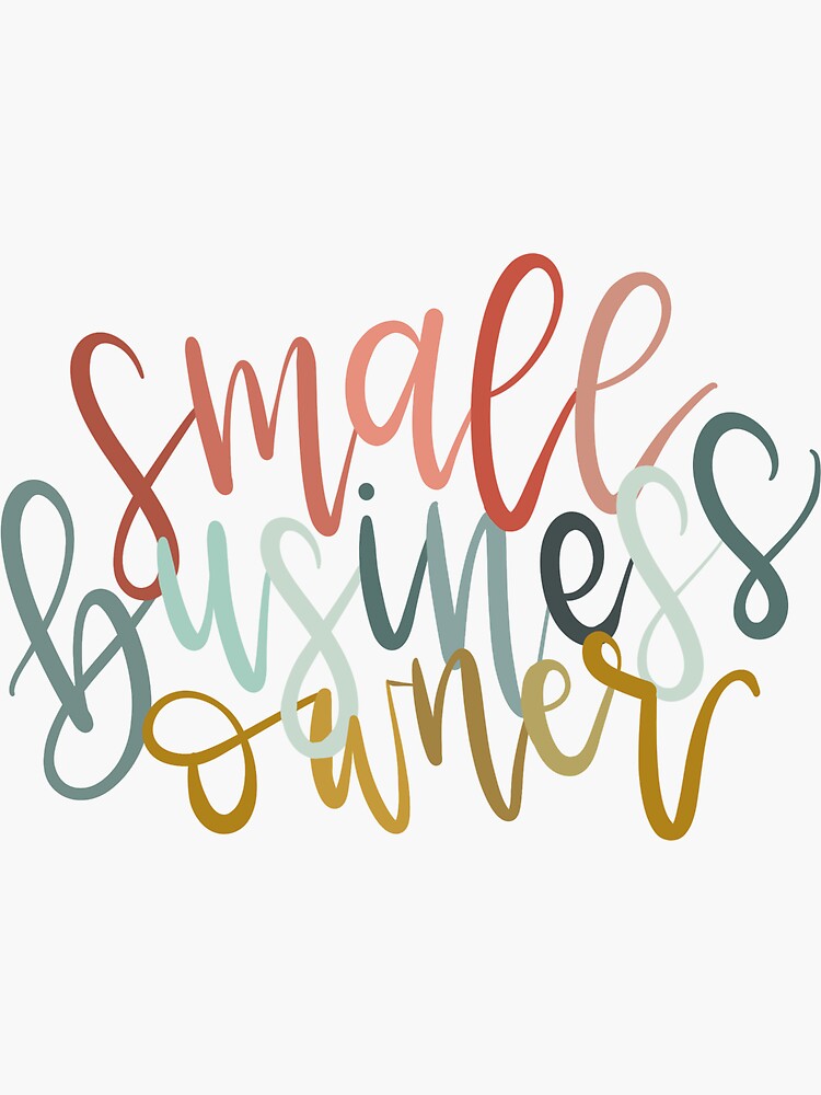 Thumbnail 3 of 3, Sticker, Small Business Owner designed and sold by sdslettering.