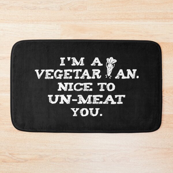 Item preview, I'm Vegetarian, nice to un-meat you gift idea designed and sold by CareShare Design.