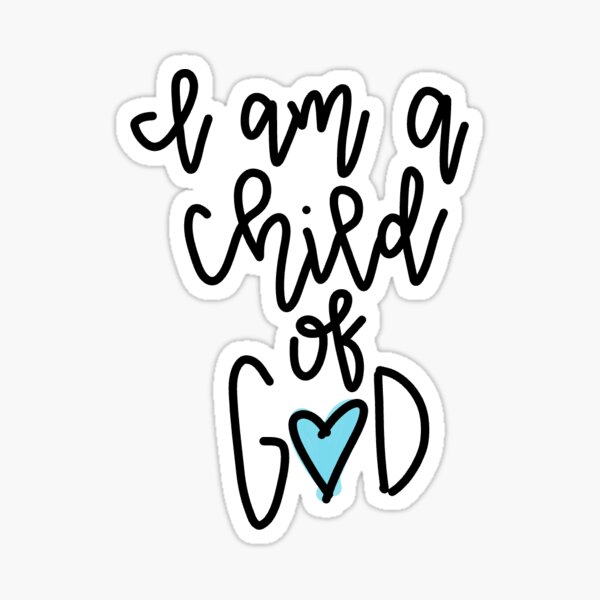 i am a child of God sticker, Christian planner stickers, baptism gift –  Sagie May Design Co