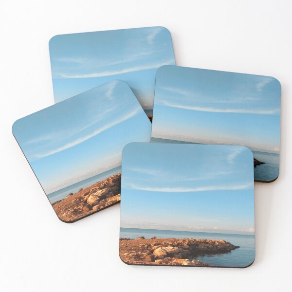 Item preview, Ocean Photograhy, Rocky Promentory Clear Blue Sky designed and sold by Spiritualish.