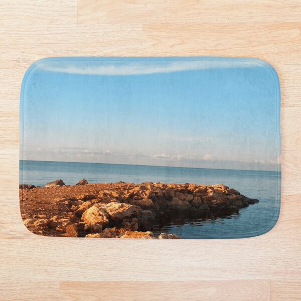 Item preview, Ocean Photograhy, Rocky Promentory Clear Blue Sky designed and sold by Spiritualish.