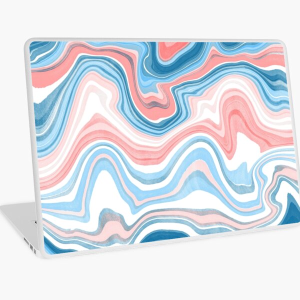 Red/Blue Marble Laptop Skin
