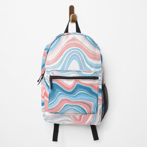 Red/Blue Marble Backpack