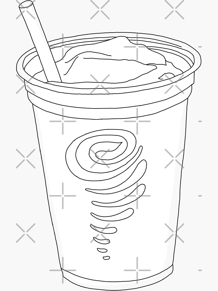 "Jamba Juice Smoothie Outline" Sticker for Sale by Jennakama Redbubble